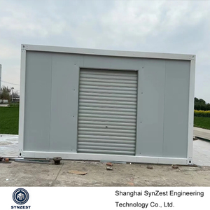 Puertas y Ventanas Personalizadas, <span class=keywords><strong>Casa</strong></span> Prefabricada Móvil de 20 pies, Panel Sándwich de Acero, <span class=keywords><strong>Casa</strong></span> Contenedor Desmontable para Uso como Garaje o Cobertizo - Product Image 5