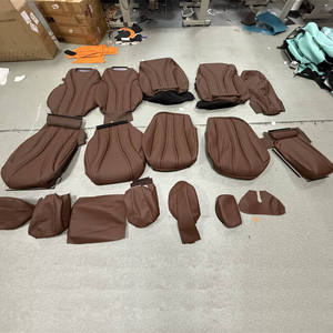 Ensemble complet de housses de siège en cuir de luxe de classe S et revêtement en cuir pour l'intérieur de la voiture pour W221 W222 W223 - Product Image 3