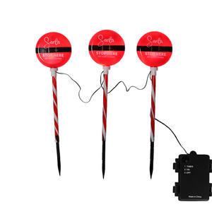 Luces LED Modernas y Ecológicas para Exteriores, Resistentes al Agua, Paquete de 3, Letrero Luminoso de Navidad con Diseño de Santa Claus, Decoración Festiva para Jardín y Césped - Product Image 1