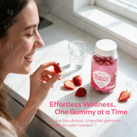 Gummies Probiotiques à la Pectine Saveur Baies pour Femmes, OEM ODM, Complément Alimentaire pour la Santé Féminine, Équilibre Vaginal, Soutien Intestinal et Immunitaire