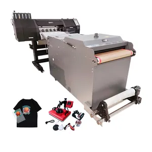 Automatische Roll A3 1390 750T Dtf Printer Die Print 11X17 A3 Size XP600 4720 Dtf Huisdier Film printer Met Poeder Shaker En Droger