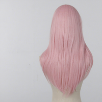Perruque en Soie Haute Température, Lisse et Soyeuse, Respirante, Longue, pour Coiffure Quotidienne, Effet Naturel Confortable, 1 Pièce