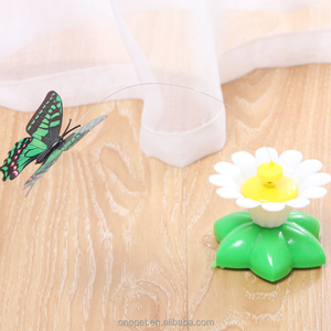 Attraktives Intelligentes Automatisch Rotierendes Katzenspielzeug mit Fliegenden Vögeln und Schmetterlingen Um Blumen – Interaktives Katzenspielzeug - Product Image 6