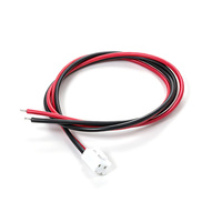 Conector VH3.96 de 2 Pines a Cable de Alambre Rojo y Negro UL1015 de 20 AWG, Estañado, de 3 mm, con Extremo Abierto, 500 mm