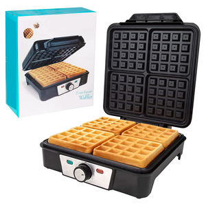 Aifa Browine Pie Tasse à dessert 4 tranches <span class=keywords><strong>Pas</strong></span> <span class=keywords><strong>cher</strong></span> noir carré 2 tranches machine à sandwich <span class=keywords><strong>gaufrier</strong></span> ou grill ou usage domestique - Product Image 3