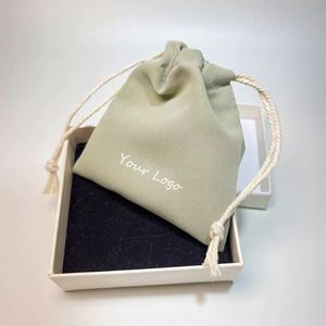 Eco-Friendly Organic Cotton <b>Drawstring</b> Bag Reusable Silk Screen Printed Small Muslin Canvas Dust <b>Pouch</b> With Cheap Price - Product Image 5