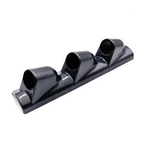 Universal 3-Hole Carbon Fiber Instrument <b>Panel</b> Bracket 52mm A-Pillar Racing Cover for Left-Hand Drive Cars <b>Panel</b> <b>Meters</b> Product - Product Image 3