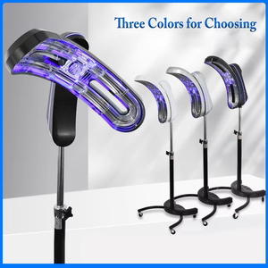 Sèche-cheveux infrarouge chauffé en usine, rotatif à 360 degrés, réglable en hauteur, avec design vertical à changement de couleur - Product Image 3