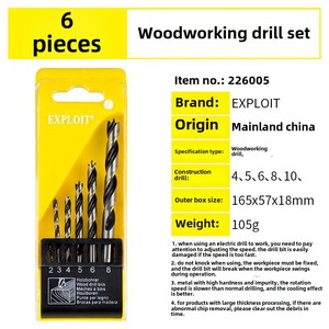 Khai Thác đa chức năng thép không gỉ khoan bit thiết lập 10mm 3mm 6mm cho bê tông cho hộ gia đình Điện Tay khoan bit - Product Image 5