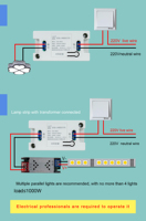 Interrupteur à télécommande sans fil 433 MHz, 220 V, canal unique, carte de commande de relais 10 A pour luminaires