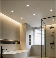 Lampu LED Modern Indoor Bersertifikasi Keamanan ETL Terbaru untuk Ruang Tamu, Hotel, Garansi 5 Tahun, Aluminium, Dapat Diredupkan, Lampu Sorot Plafon