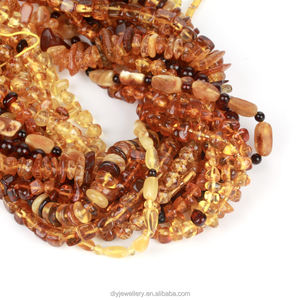 AsVrai U Perline Sciolte in Ambra Naturale Multicolore <span class=keywords><strong>a</strong></span> Forma Irregolare per Creazione di Gioielli e Accessori per Braccialetti Fai da Te - Product Image 5