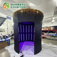 Toile de fond personnalisée avec logo, tunnel lumineux LED portable, style C, pour photomaton, cabine photo 360, toile de fond de fête