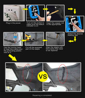 Pistolet de soudage à agrafeuse à chaud 75w avec étui de transport/Kit de soudage en plastique pour la réparation des pare-chocs
