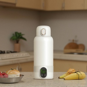 Bouilloire isotherme sans fil rechargeable en acier inoxydable 304 personnalisée avec contrôle de la température pour voiture et utilisation en extérieur - Product Image 4