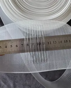10cm Nylon threading Rod Rèm Băng tái chế ghi âm rõ ràng Rèm Cửa trong suốt trượt băng vành đai nhà máy bán bán buôn