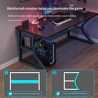 Meubles de maison, grand bureau d'ordinateur, table de jeu, vente en gros de bureaux d'ordinateur, table de jeu de course RGB, table de jeu pour joueurs