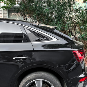 Audi Q5 FY Coupe 2018-2024 Rear Quarter Window Louver Carbon Fiber Texture ABS Adhesive <b>Car</b> <b>Decal</b> Exterior Decoration - Product Image 3