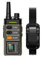 Wiederaufladbares 1600M Haustier-Halsband 200 Tage Standby Elektronischer Haustier-Trainer 100 Stufen Schock Vibration Piepton Fernbedienung Hundetrainer-Halsband