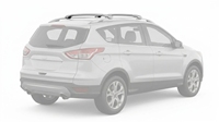 Barres transversales de toit de luxe Sunsing en alliage d'aluminium noir/argent, installation facile, compatibles avec Ford Escape Kuga, livraison directe usine