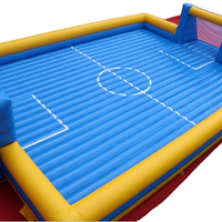 Terrain de football gonflable professionnel à fond souple WINSUN, vente, terrain de football à clôture en savon, location de jeux sportifs