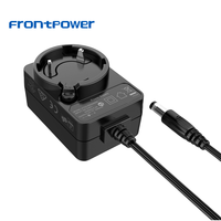 Adaptateur secteur interchangeable Frontpower 12V 1A AC avec garantie de 2 ans pour les appareils de beauté et d'épilation (US/EU/UK/AU)