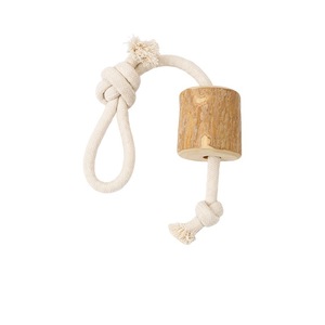 Eco-Friendly Modern <strong>Dog</strong> <strong>Chew</strong> <strong>Toys</strong> Coffee Wood Hemp <strong>Cotton</strong> <strong>Rope</strong> with Natural Teeth Cleaning Interactive Pet <strong>Toy</strong> for <strong>Dogs</strong> - Product Image 2