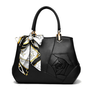 New PU Leather Rose Flower Tote <b>Bags</b> Women Luxury Bolsa Big Handbags Ladies Wholesale Crossbody <b>Long</b> Shoulder <b>Bag</b> - Product Image 4