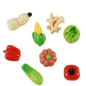 Serie de verduras en miniatura, juguetes de comida de simulación, accesorios de resina de pegamento en crema DIY para fundas de teléfono, hebillas para llaves, fabricación de joyas para el cabello - Product Image 2