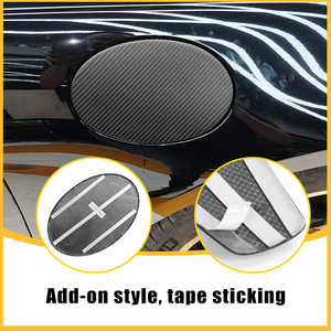Sunmax pour Porsche 2019-2024 911 992 véritable Fiber de carbone bouchon de réservoir de carburant de voiture housse de Protection style de voiture accessoires extérieurs - Product Image 5
