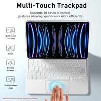 Coque Clavier Magnétique Magic avec Trackpad Multi-Touch pour iPad Pro 11 pouces 10.9 Clavier Magic Rétroéclairé Sans Fil Bluetooth