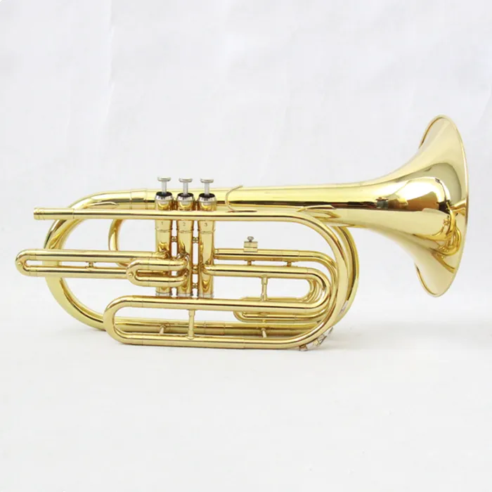 Instrumento de <span class=keywords><strong>bronze</strong></span> profissional de fábrica, tom de bb, verniz dourado, trombone de marcação