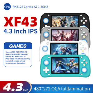Console de jeu portable XF43, écran 4,3 pouces, système open source, TV HD, Linux, batterie 3000 mAh, lecteur de jeux vidéo rétro, cadeau pour enfants - Product Image 1
