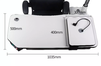 Combinaison optique de table et de chaise Unité de réfraction ophtalmique Ensemble combiné d'optométrie pour optométriste