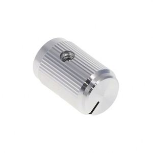 12.5x15.5mm CNC Aluminum Linear Knurled Potentiometer <b>Knob</b> with for Machining for DAC Amplifier Audio Volume Control - Product Image 2