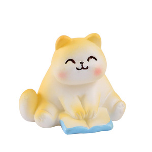 Venta caliente juegos en miniatura de dibujos animados estatuilla adornos de animales vida diaria de gatos Mini artesanías de resina para la decoración del jardín del hogar - Product Image 5