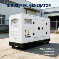 Groupe électrogène diesel triphasé 150 KVA, système de refroidissement par eau, 50 Hz, démarrage automatique ATS, type silencieux, faible consommation d'huile, groupe électrogène de secours