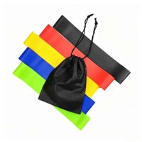 LEECORK Juego de 5 Bandas de Resistencia de Látex Profesionales de Alta Resistencia para Pilates, Fisioterapia y Yoga - Ecológicas