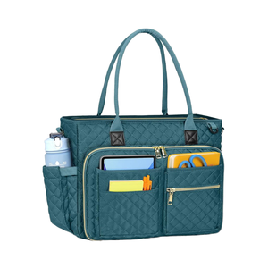 <span class=keywords><strong>Bolsa</strong></span> <span class=keywords><strong>de</strong></span> Transporte Profesional para Portátil <span class=keywords><strong>de</strong></span> Viaje Grande <span class=keywords><strong>de</strong></span> 15.6 Pulgadas, Maletín Aislado <span class=keywords><strong>de</strong></span> Nailon para <span class=keywords><strong>Trabajo</strong></span>, Universidad, Enfermera, Maestra, con Múltiples Bolsillos Dobles - Product Image 1
