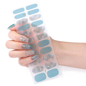 2025 precio de fábrica invierno <span class=keywords><strong>manicura</strong></span> estilo 22 <span class=keywords><strong>tiras</strong></span> Gel esmalte de uñas pegatinas autoadhesivas Navidad 3D envolturas de uñas gran oferta arte - Product Image 3
