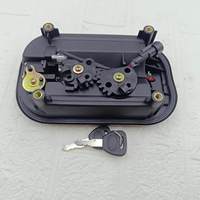 Serrure de porte de compartiment à bagages universelle noire pour bus avec réflecteur ambre, modèle ZK6127/191 pour pièces de bus Yutong King Long
