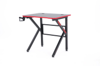 Bureau de Gaming Moderne en Métal Style Racing avec Éclairage RGB 8 Couleurs, Hub USB et Supports pour Casque et Gobelet - Conception Extensible pour la Maison