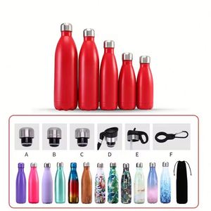 Bouteille d'eau sportive en acier inoxydable 304 personnalisée avec logo, 350 ml, 500 ml, 750 ml - Product Image 2