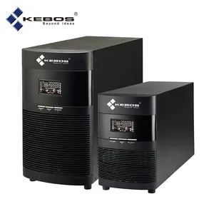 Kebos ghd11 một 3K 120V công suất cao LCD Bảng điều chỉnh tháp UPS duy nhất giai đoạn sinh thái chế độ 3KVA đúng trực tuyến UPS hệ thống cho CCTV giải pháp