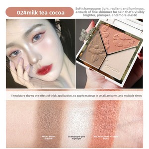 Poudre de fard à joues mat brillant à haute brillance Mingxizhi pour le visage - Product Image 3