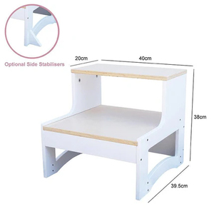 <span class=keywords><strong>Marchepied</strong></span> pour tout-petits, <span class=keywords><strong>marchepied</strong></span> robuste pour bébé avec stabilisateurs amovibles pour l'évier, base large - Product Image 3