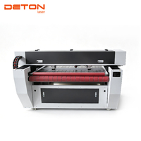 Machine de découpe laser CO2 DETON 1625 à vision panoramique, alimentation automatique, grand format, pour tissus imprimés, vêtements, jouets en peluche