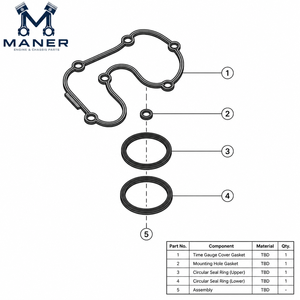 แหวนยางครอบมาตรวัด MANER รุ่น 06K103483 06K103583 ชิ้นส่วนซีลสำหรับ EA888 GEN3 Audi Q3 Q5 A1 A3 VW Golf Tiguan Beetle - Product Image 5