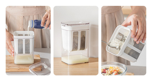 เครื่องทำโยเกิร์ตและที่กรอง Syh569 ปลอดสาร BPA ผลิตจากพลาสติก ใช้ซ้ำได้ พร้อมตะแกรงสแตนเลสละเอียดสำหรับครีมข้น เหมาะสำหรับใช้ในครัวเรือน - Product Image 4