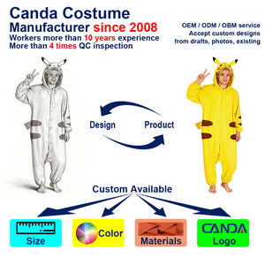 OEM Fabrieks Elektrische Muis Onesie Kostuum Getailleerd Cartoonfiguur Pyjama Cosplay Party Kleding CE CPC UKCA Volwassenen Gele Kostuum - Product Image 4